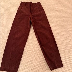 APIECE APART Meridian Corduroy Pant In Chocolate Size 2 - like new